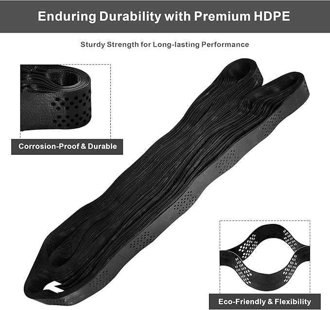 4" Thick Groud Grid Geo Grid for Gravel 9ft x 17ft, Geocell for Driveway Walkway with1885 LBS Per Sq Strength, Foldable and Expandable Stabilization System for DIY Patio, Pathways, Slopes & Gardens