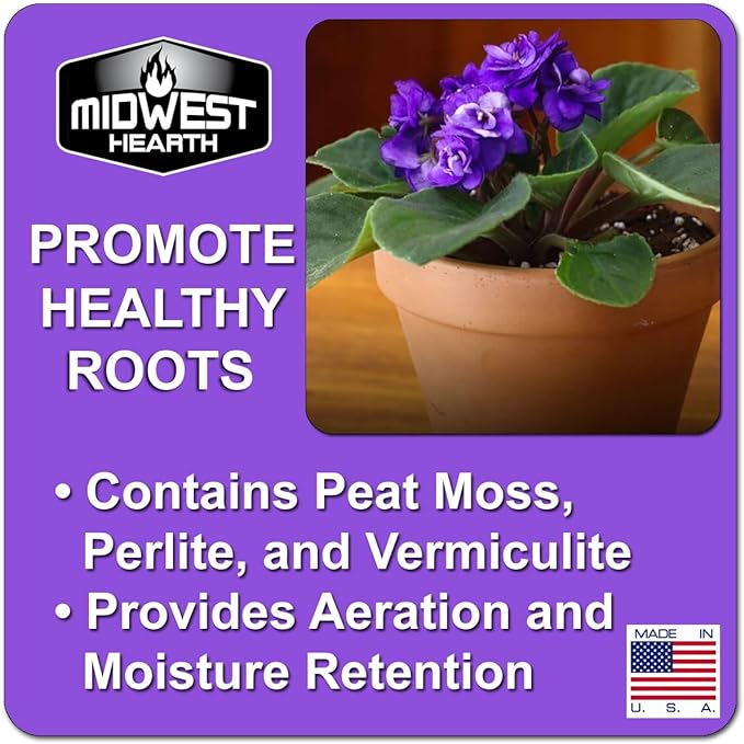 African Violet Natural Potting Soil Mix (Made in USA) (8 Dry Quarts)