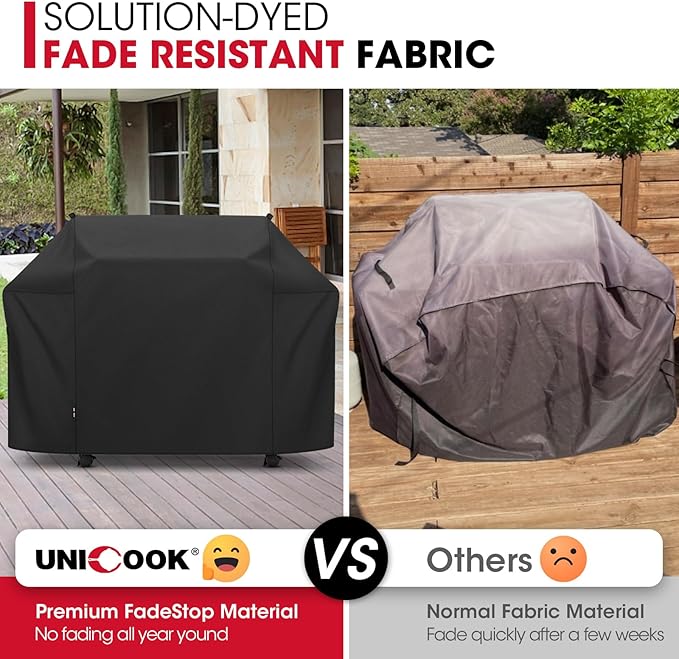 Unicook Grill Cover Compatible with Weber Summit 600 Series and Summit Smart Gas Grills, Heavy Duty Waterproof Outdoor BBQ Cover, Fade Resistant Gas Grill Protector, Compared to Weber 7109