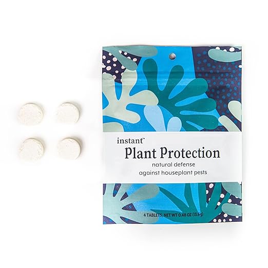 Instant Plant Protection (4Tablets) Self-Dissolving Tablets | Peppermint Spray for Protecting Indoor and Houseplants Against Spider Mites, Insects, and Disease