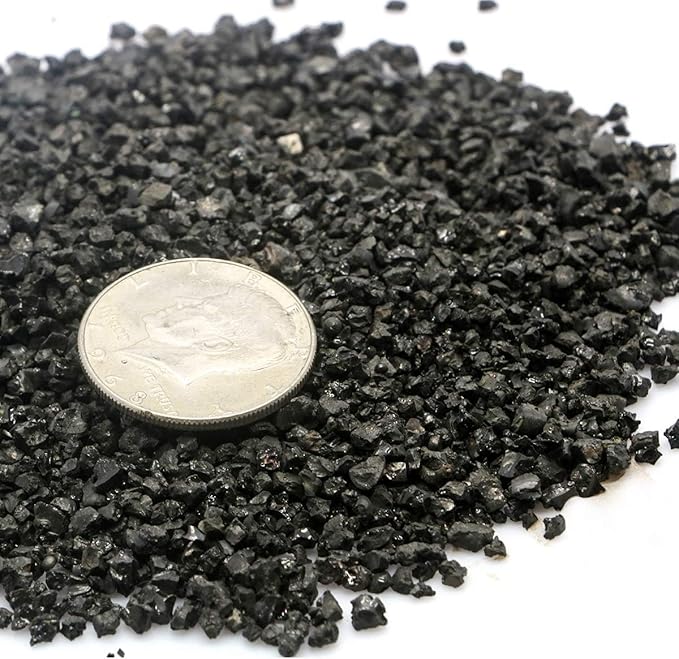 TOYPOPOR 6lb Succulents and Cactus Black Sand, Décor & Additive Tiny Stones, DIY Rocks Gravel, Decorative Pebbles for Bonsai, Fairy Gardening, Terrarium, Vases Fillers, Top Dressing