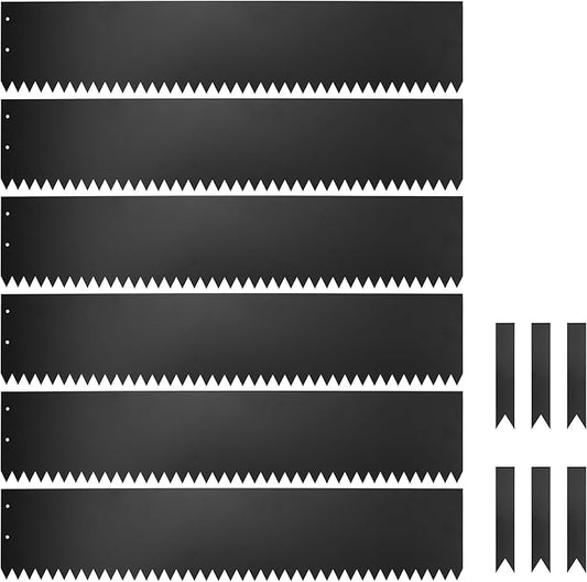 Dyna-Living 40 x 8 Inch Steel Landscape Edging 6 Pack Metal Edging for Landscaping Garden Edging Border, 20FT Total Landscape Edging Border Metal Landscape Edging with Clips for Lawn, Garden, Yard