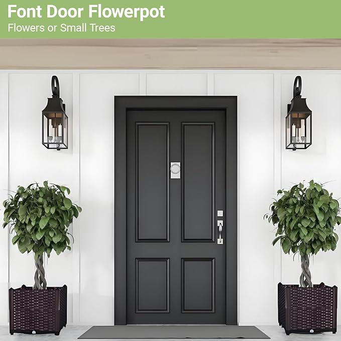 Raised Planter Box with Legs Raised Garden Bed Outdoor Planter Raised Beds Plastic for Flower Vegetable Tomato Herb for Patio Greenhouse Porch Garden Outside