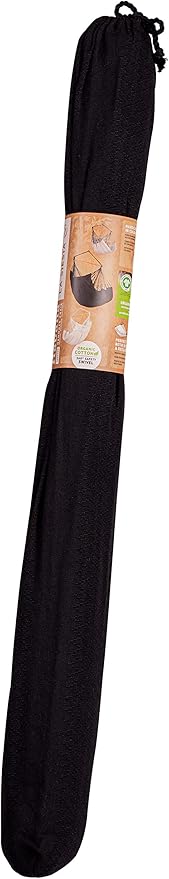 LA SIESTA Habana Hammock Chair, Indoor or Outdoor, Ideal for Sitting or Lying Down, Cotton Hammock, Patio, Swinging Chair, Boho, Max 355 Lbs, King, Onyx