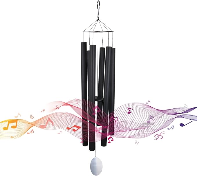 Taman Large Wind Chimes, 66” Wind Chimes for Outside Deep Tone Memorial Sympathy with 6 Tuned Tubes Gifts for Patio Balcony Garden Yard Home Decor