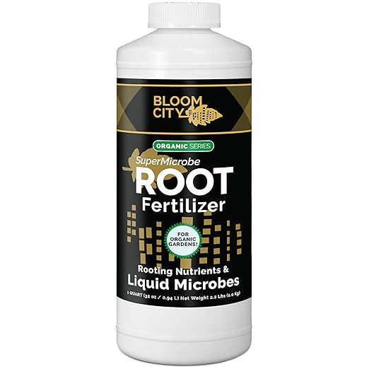 Organic Root Stimulant, Salmon and Kelp Formula, Rich with Microbes and Mycorrhizae by Bloom City, Quart (32 oz)