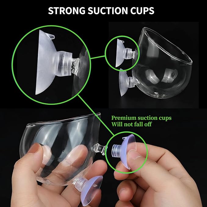 2 PCS Aquarium Plant Holder Top Hanging Fish Tank Plant Pot Aquarium Planter Cups for Water Feature Decoration