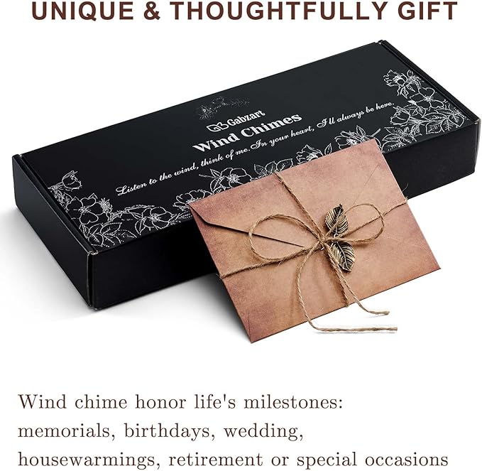 Memorial Wind Chimes for Outside, Sympathy Gifts for Loss of Loved One, Memorial Gift for Loss of Mom Dad Grandparent, Vintage Tree of Life Deep Tone Windchimes Outdoor (DIY 34" Tree of Life)