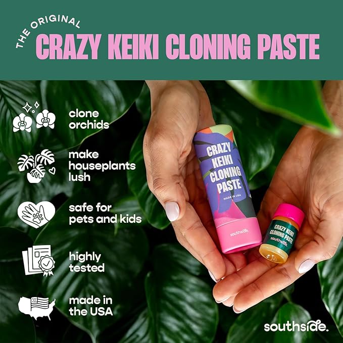 Keiki Cloning Paste by Southside Plants - Miracle Growth for Orchids & Houseplants - Generate New Life with Cytokinin, Hormones & Vitamins - 0.25oz x 3
