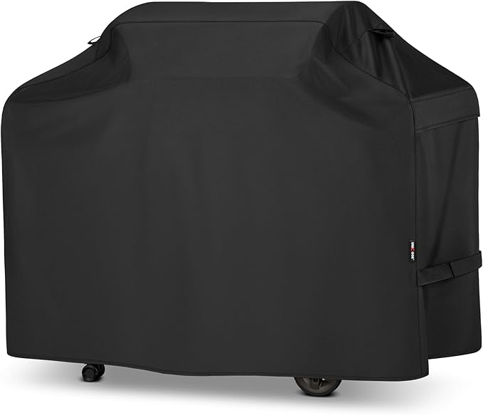 Unicook Grill Cover 75 Inch for Outdoor Grill, Large BBQ Cover with Side Handles and Air Vents, Heavy Duty Waterproof Fade Resistant, Compatible with Weber Charbroil Nexgrill Kenmore BBQs, Black