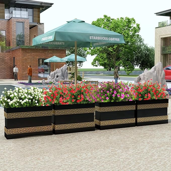 RECUTMS 12 Bundles Artificial Plants Artificial Eucalyptus Front Porch Decor Faux Spring Flowers, Fake Indoor Outdoor Greenery for Wedding Party Home Garden Fireplace Décor(Red)