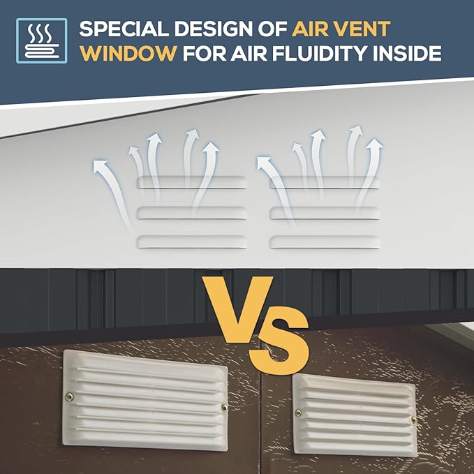 U-MAX 10x14 Outdoor Storage Shed, Large Metal Outside Garden Sheds & Outdoor Storage Clearance, Tool Shed Lockable for Backyard, Patio and Outside Use in Dark Grey