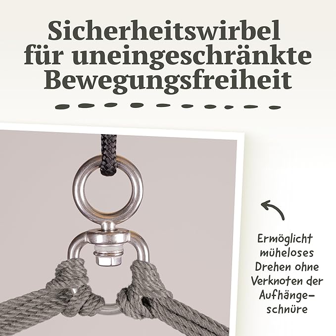 LA SIESTA® - XL King Habana Cotton Hammock Chair & CasaMount - Hanging Chair w/Suspension Kit for Walls Ceilings & Square Beams - Indoor Outdoor Swing Hanging Chair Bedroom Patio Balcony - Azure