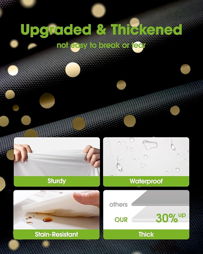 Pureegg Plastic Table Cloth Disposable 8 Pack, 54 x 108 Inch Table Cloths, Graduation Decorations Class of 2025, Graduation Tablecloths, Rectangle, Plastic Cover, Leakproof & Sturdy, Black and Gold