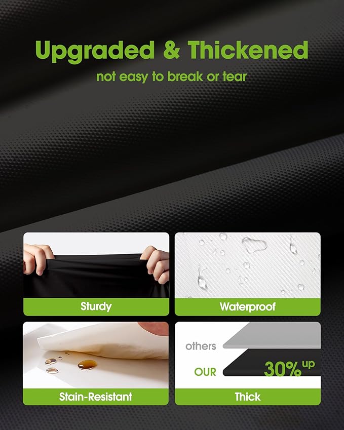 Pureegg Plastic Table Cloth Disposable 8 Pack, 54 x 108 Inch Table Cloths, Graduation Decorations Class of 2025, Graduation Party Tablecloths, Rectangle, Plastic Cover, Leakproof & Sturdy, Black