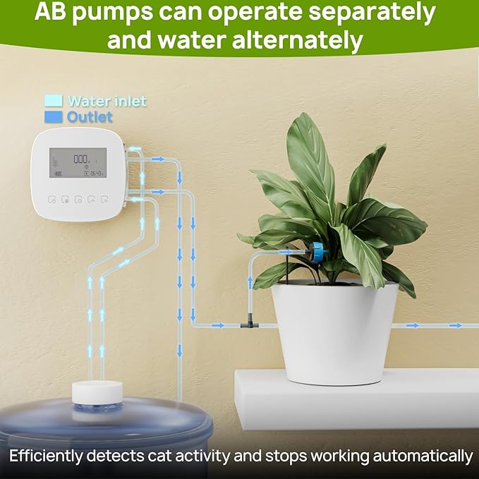 Smart Automatic Plant Watering System - Plant Watering Devices for 20 Potted Plants，Auto Drip Irrigation System Programmable Timer & Compatible with Alexa