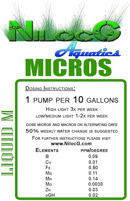 NilocG Aquatics | Liquid NPK+M | 500ml Bottles | Highly Concentrated Aquarium Plant Fertilizer for Demanding Planted Tanks