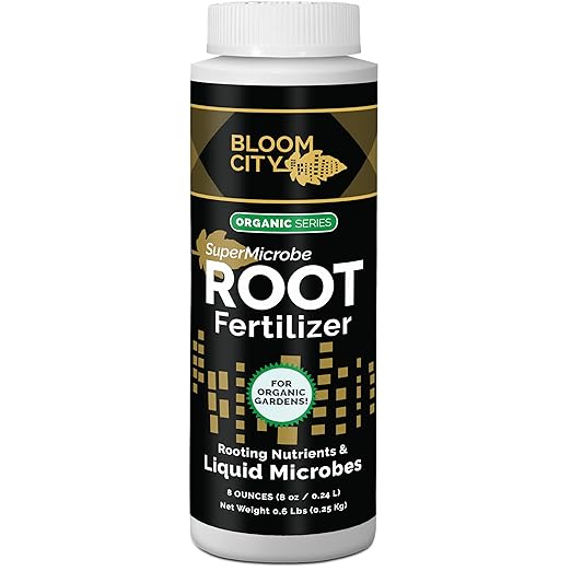 Organic Root Stimulant, Salmon and Kelp Formula, Rich with Microbes and Mycorrhizae by Bloom City, 1/2 Pint (8 oz)