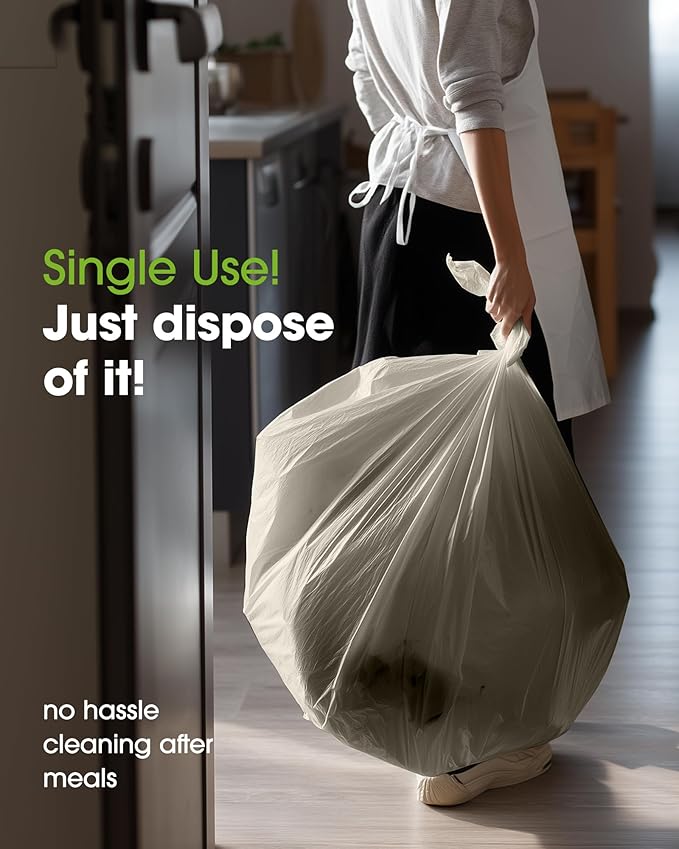 Pureegg Plastic Table Cloth Disposable 8 Pack, 54 x 108 Inch Table Cloths, Party, Wedding, Thanksgiving Decorations, Fall Tablecloths, Rectangle, Beige Plastic Cover, Leakproof & Sturdy, Cream, Ivory