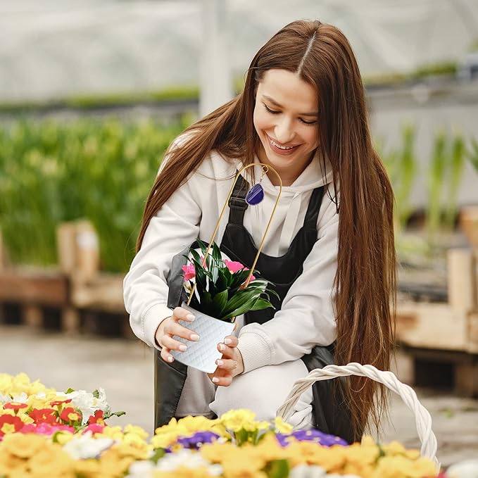 2 Pcs 16 Inch Arch Trellis with Agate and Moon Phase Trellis for Climbing Plants Gold Trellis for Potted Plants Indoor Trellis for Climbing Plants Support Small House Plant Trellis for Hoya,Flower