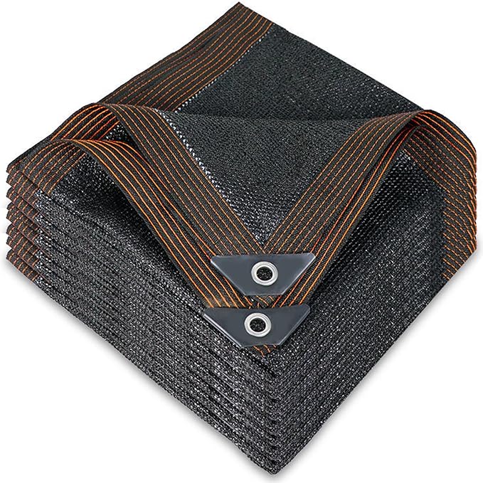 winemana 70% Black Shade Cloth, 10 x 20 FT Durable Mesh Tarp with Grommets, Resistant Garden Sun Shade Netting with Taped Edge for Plant Cover, Greenhouse, Patio, Tomatoes, Chicken Coop, Barn Kennel