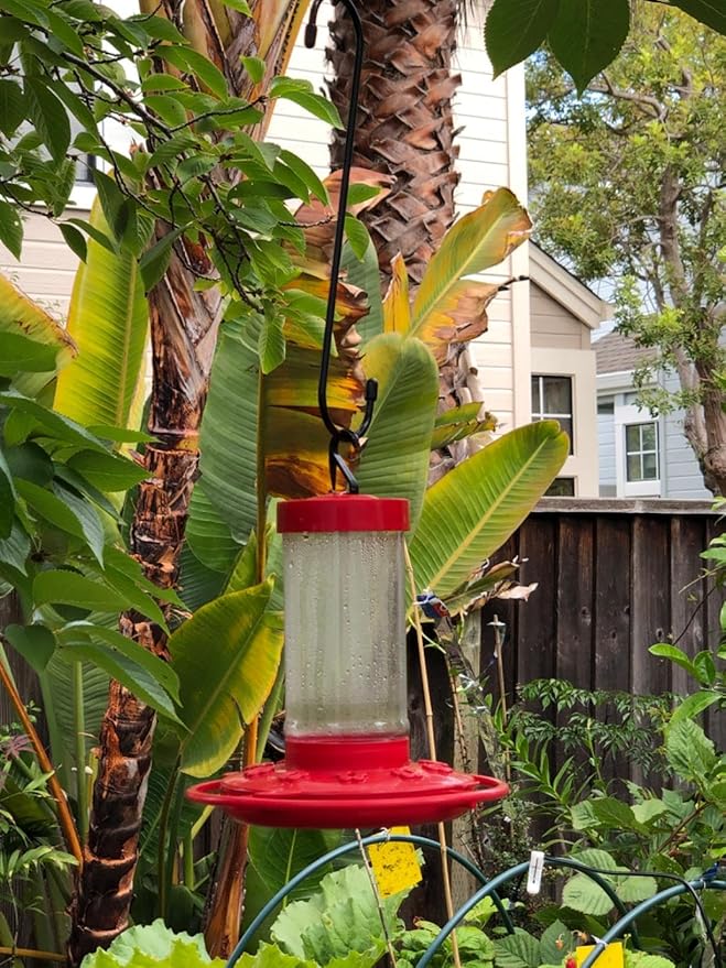 8 Pack 10 inch Extra Large S Hooks Black Long S-Shaped Hooks for Hanging Plants Heavy Duty Utility Hooks for Kitchenware,Utensils,Pergola,Closet,Flower Basket,Garden,Patio, Outdoor