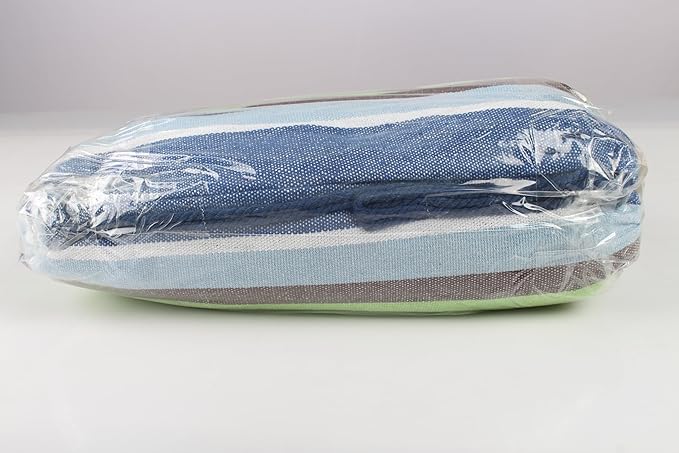 MOSFiATA Hammocks Portable Camping Hammock Upgraded 550lb Comfortable Fabric Hammock with Two Anti Roll Balance Beam and Sturdy Tree Straps for Camping, Patio, Backyard, Outdoor （Light Green）