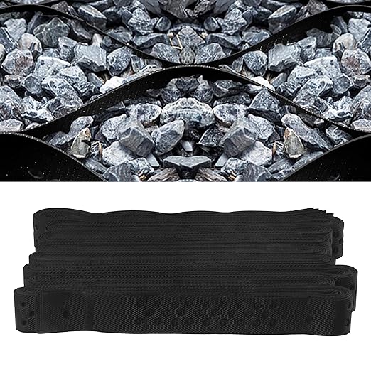 Sunnyglade 2" Thick Ground Grid 13.6 x 4 FT, Gravel Retainer 1880 LBS Per Sq ft, Geo Grid Driveway Stabilization for DIY Patio Walkway Driving RV Parking Slopes and Garden (Black, 4 x 13.6 FT)