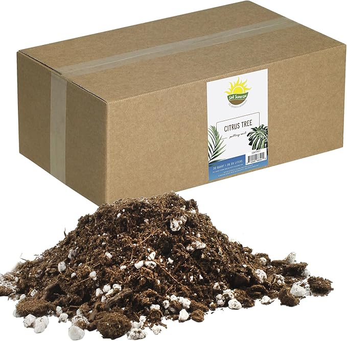 Citrus Tree Potting Soil Mix (30 Quarts), Special Blend for Indoor Oranges, Lemons, Limes and More