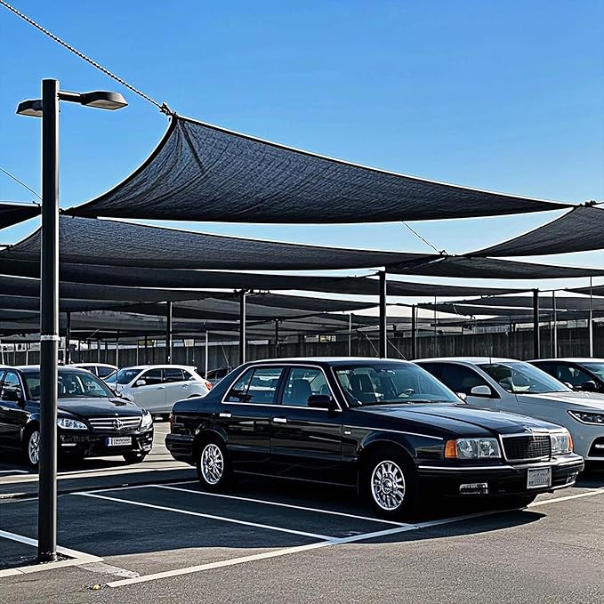 winemana 50% Black Shade Cloth, 3.3 x 10 FT Garden Mesh Tarp for Plants Heat Protection with Grommets, Sunshade Plant Cover for Greenhouse, Barns Kennel, Outdoor Netting Screens for Patio & Porch