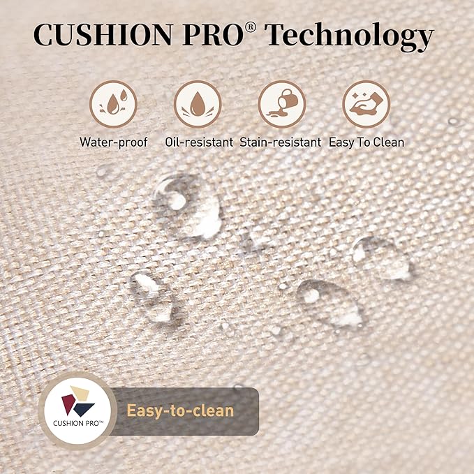 Patio Conversation Set,5 Pcs Metal Outdoor Furniture with 3-Seater Sofa,2 Single Chairs,Metal Nested Table and 5.75" Extra Thick Cushion for Lawn Garden Backyard,Beige