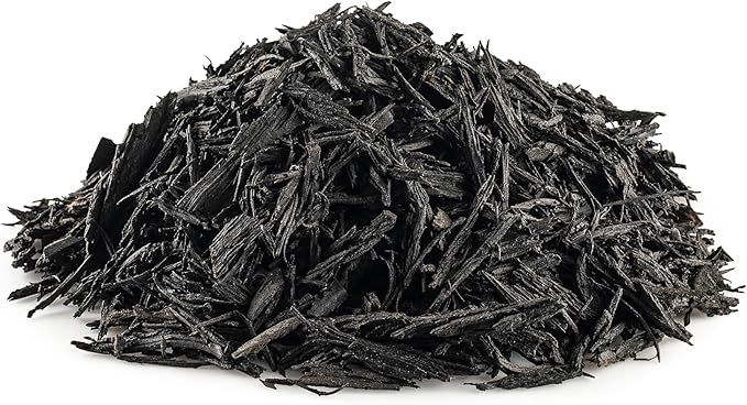 Rubberific Premium Shredded Rubber Mulch for Gardens, Lawns, and Landscaping | Long Lasting Color | Looks Like Natural Wood Mulch (1.5 CU. FT. - 27 LBS, Black)