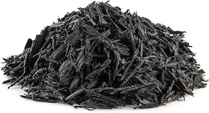 Rubberific Premium Shredded Rubber Mulch for Gardens, Lawns, and Landscaping | Long Lasting Color | Looks Like Natural Wood Mulch (75 CU. FT. - 1,350 LBS, Black)
