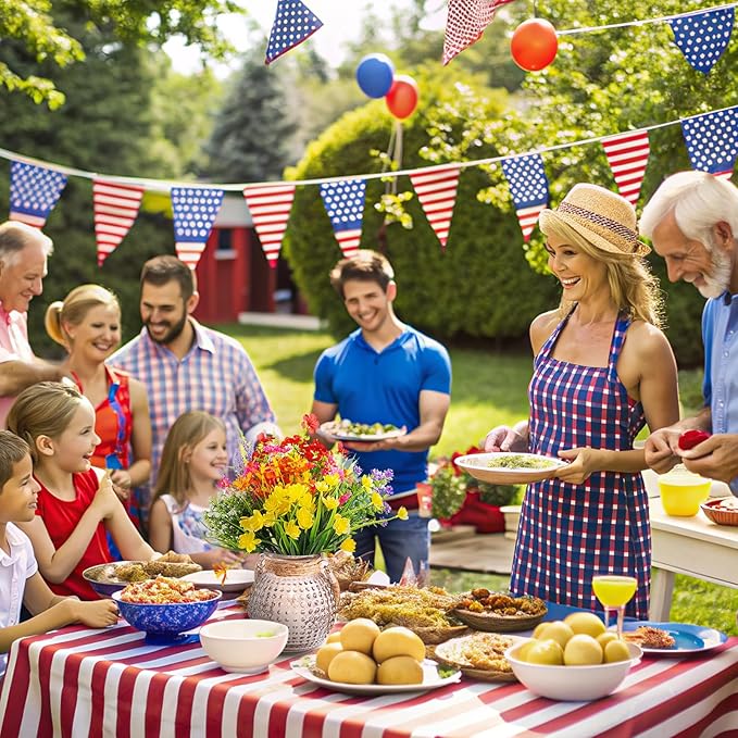 36 Bundles Artificial Plants Flowers Outdoor Spring Decoration Faux Flowers for Outdoor Planters Fake Wildflowers Faux Flowers Bulk for Hanging Planter Home Wedding Spring Summer Decor