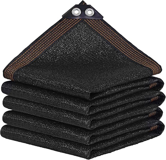 winemana Black Shade Cloth 40%, 8x10 FT Mesh Tarp - Garden Shade for Greenhouse, Patio, Vegetables, Plants Cover and Chicken Coops, Sun Shade Net for Outdoor Protection with Reinforced Grommets