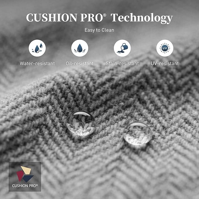 5 PCS Metal Outdoor Patio Furniture Set, Patio Conversations Sets 3-Seater Couch, 2-Seater Sofa, 2 Rocking Sofa with 5.75" Thick Cushion and Coffee Table White Backyard Furniture, Gray