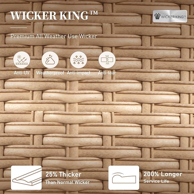 Metal Patio Chairs Set of 2 with 5.75" Extra Thick Cushion, 2 Pieces High Back Outdoor Patio Chairs All Weather White Outdoor Furniture Seating for Deck Backyard Balcony Porch, Blue