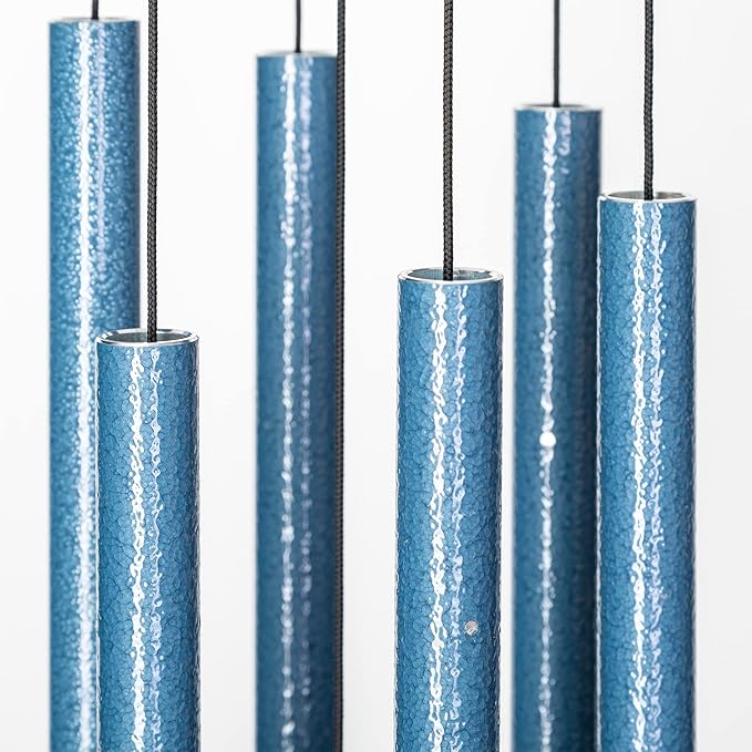 Corinthian Bells by Wind River - 27 inch Sky Blue Wind Chime for Patio, Backyard, Garden, and Outdoor Decor (Aluminum Chime) Made in The USA