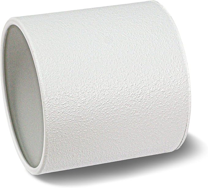 ARNIS Modern Planter Pots, Large Planters with Stand, Set of 2 Metal Planters for Indoor Plants with Drainage Holes for Living Room, Office, Garden or Balcony (White, 10.5 &12.25 Inch)