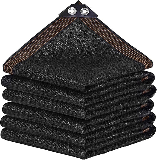 winemana Black Shade Cloth 90%, 8x20 FT Mesh Tarp - Garden Shade for Greenhouse, Patio, Vegetables, Plants Cover and Chicken Coops, Sun Shade Net for Outdoor Protection with Reinforced Grommets