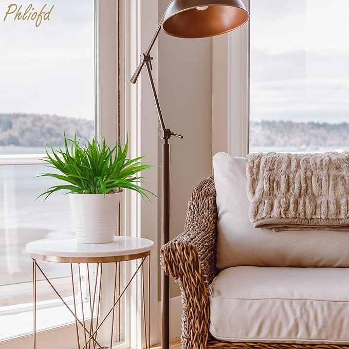 16Pcs Artificial Grass Fake Plants 17.3in 16 Leaves Outdoor Fake Grass UV Resistant Greenery Plastic Plants for Home Window Garden Patio Hanging Planter Pathway Front Porch Décor Green