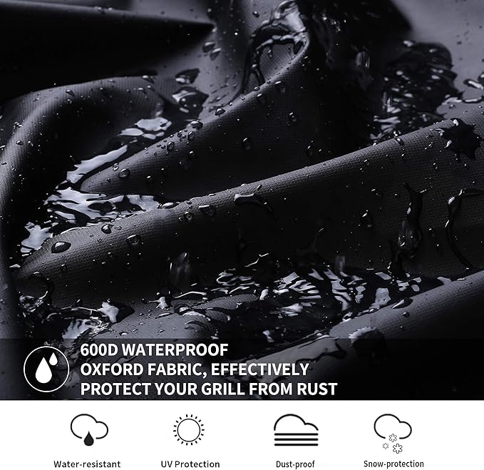 SUPJOYES Grill Cover for Traeger Grills BAC761 Woodridge Pellet Grill, Full-Length All Weather Accessory for Smoker TFB86MLH