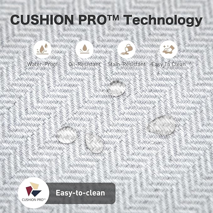 4 PCS Metal Outdoor Patio Furniture Set, Patio Conversation Sets 1 3-Seater Sofa, 2 Swivel Chairs with 5.75" Extra Thick Cushion & Coffee Table, Black Backyard Furniture, Light Gray