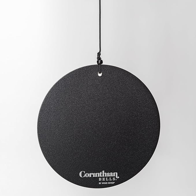 Corinthian Bells by Wind River - 65 inch Black Wind Chime for Patio, Backyard, Garden, and Outdoor Decor (Aluminum Chime) Made in The USA