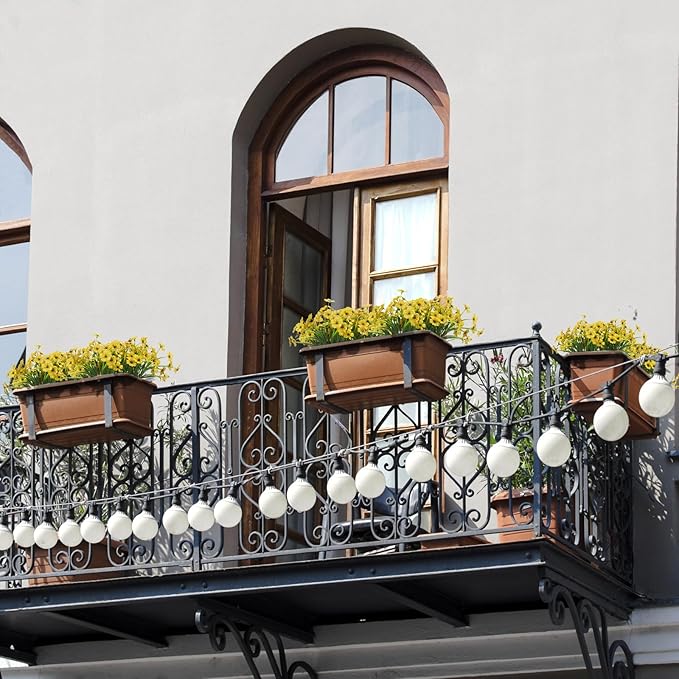 15 Bundles Artificial Flowers Outdoor UV Resistant Fake Silk Plants Plastic Faux Shrubs Outside Front Porch Window Box Garden Home Hanging Planter Decoration (Yellow)