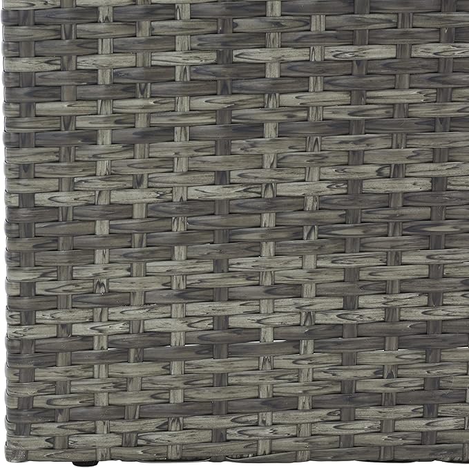 SAFAVIEH Outdoor Collection Rita Grey/Brown Woven Rectangular Flower Rack