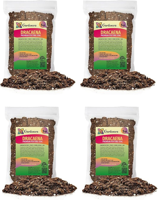 GARDENERA Premium Dracaena Potting Soil Mix - (20 Quart Bag)