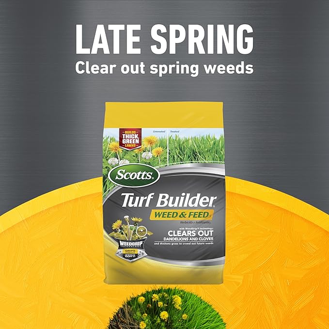 Scotts Turf Builder Weed & Feed5, SummerGuard and WinterGuard, 3 Bag Bundle, Small Lawns