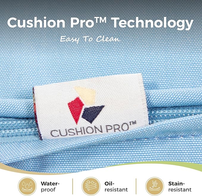 6 Piece Patio Furniture Set, 2 x Fixed Chair, 2 x Swivel Chair, 1 x 3-Seat Sofa with Marbling Coffee Table, All Cushioned 7 Seats Outdoor Conversation Set for Lawn Garden Backyard, Blue