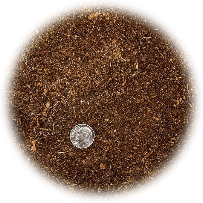 Premium Organic Coconut Coir Mix for Home Gardening - All Natural Soil Amendment - PH Balanced and Double Washed Coco Coir by Gardenera (4 Quart Bag)